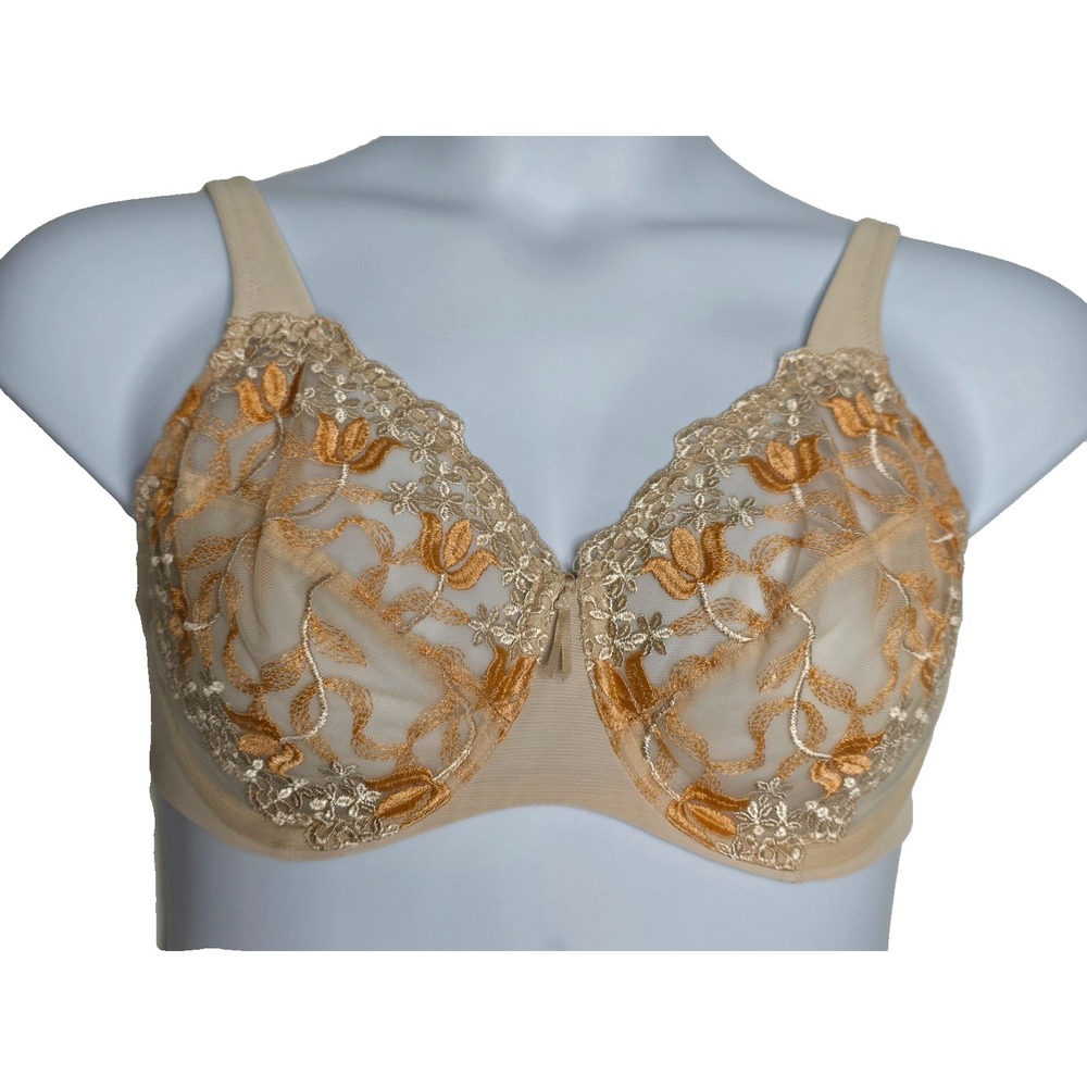 Wacoal Bra 36DD Full Figure 85569 Romantic Inspiration Sheer Underwire Floral